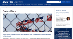 Desktop Screenshot of news.justia.com