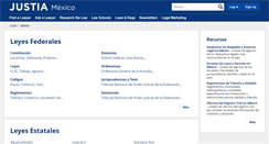 Desktop Screenshot of mexico.justia.com