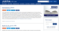 Desktop Screenshot of pennsylvaniasupremecourtopinions.justia.com