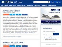 Tablet Screenshot of pennsylvaniasupremecourtopinions.justia.com