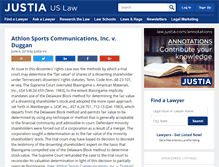 Tablet Screenshot of mergersacquisitionsopinions.justia.com