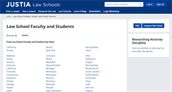 Desktop Screenshot of lawschools.justia.com