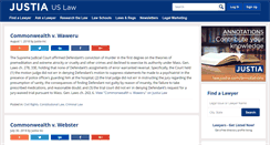 Desktop Screenshot of massachusettssupremecourtopinions.justia.com