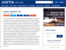 Tablet Screenshot of commerciallawopinions.justia.com