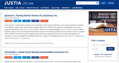 Desktop Screenshot of louisianasupremecourtopinions.justia.com