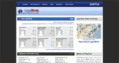 Desktop Screenshot of legalbirds.justia.com