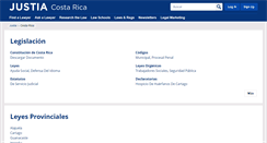 Desktop Screenshot of costa-rica.justia.com