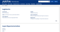 Desktop Screenshot of honduras.justia.com