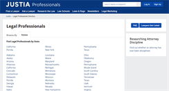 Desktop Screenshot of professionals.justia.com