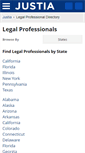 Mobile Screenshot of professionals.justia.com