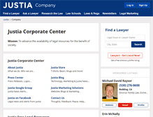 Tablet Screenshot of company.justia.com