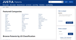 Desktop Screenshot of patents.justia.com