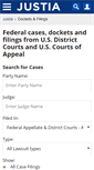 Mobile Screenshot of dockets.justia.com