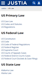 Mobile Screenshot of law.justia.com