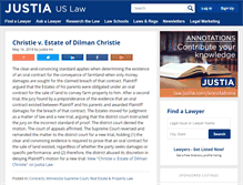 Tablet Screenshot of contractsopinions.justia.com