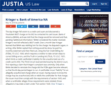 Tablet Screenshot of consumerlawopinions.justia.com