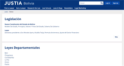 Desktop Screenshot of bolivia.justia.com