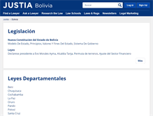 Tablet Screenshot of bolivia.justia.com
